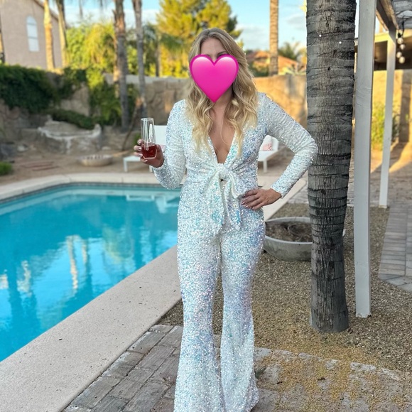 Show Me Your MuMu Pants - Show Me Your Mumu Sequin Martina Jumpsuit